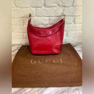 Gucci Red Leather Handbag